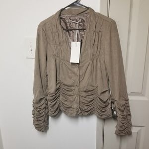 Nwt Miilla vegan suede crop jacket